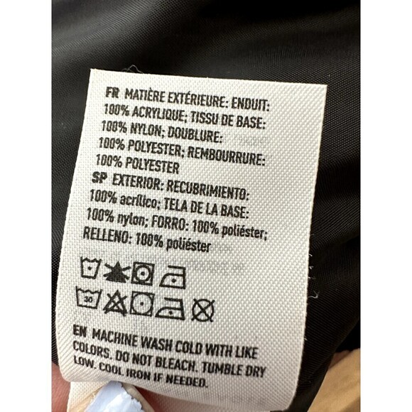 American Eagle Women’s Colorblock Puffer Jacket Black Blue Pink Size XS Outdoors - Picture 8 of 16